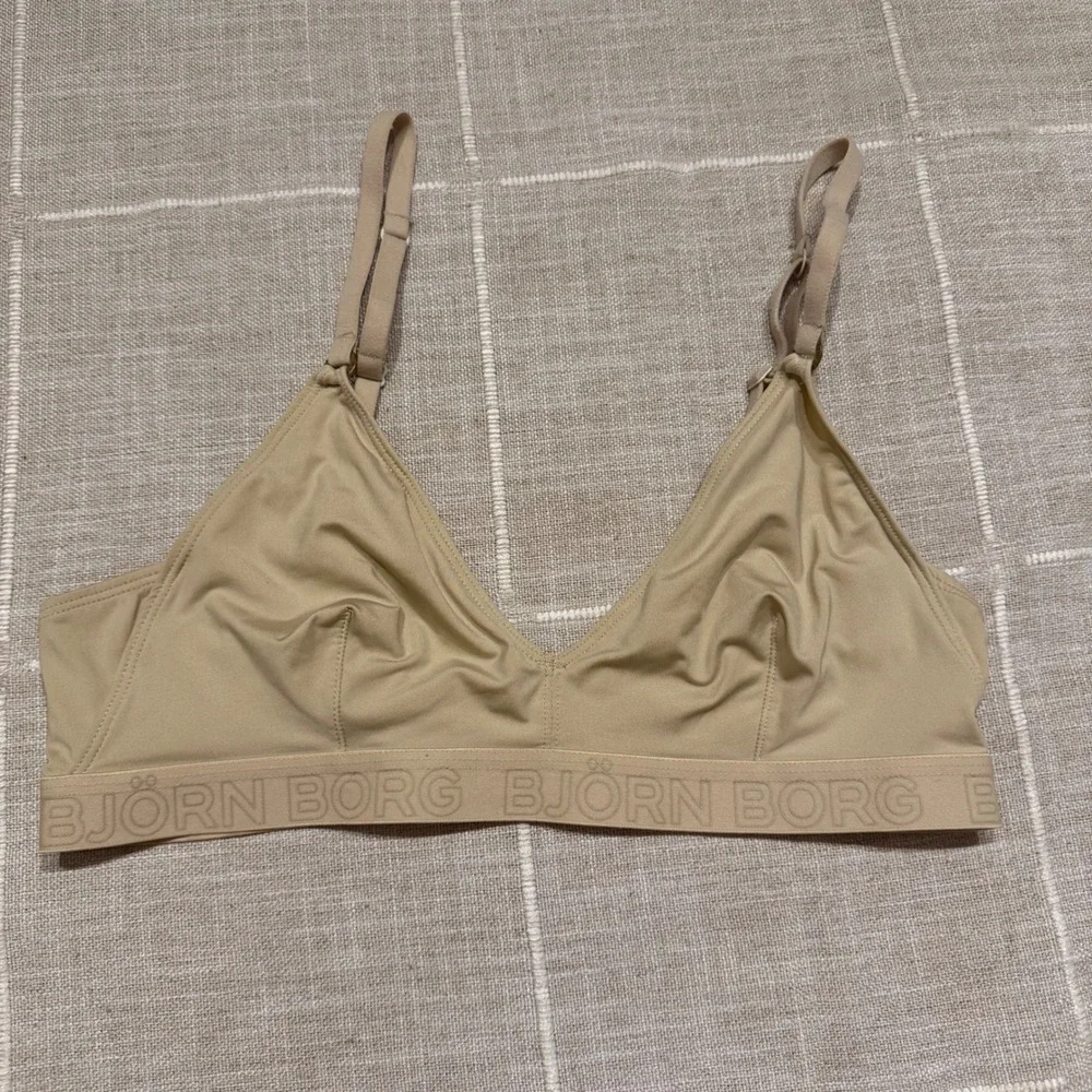 Bjorn Borg Bralette Bundle Black Beige 2PK Sleep Lounge Size 38